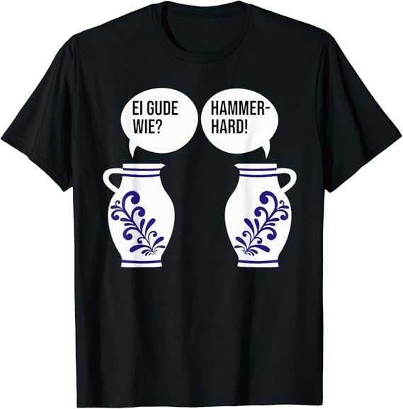 Bembel Apfelwein Krug Dialekt Hessen Äppler Ei Gude Wie TShirt Amazon.de Fashion